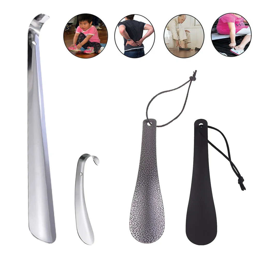 

Portable Professional Shoehorn 19cm Stainless Steel Metal Shoe Horn Shoe Easy On/off Shoe Sturdy Slip Aid Tool Shoe Accessories