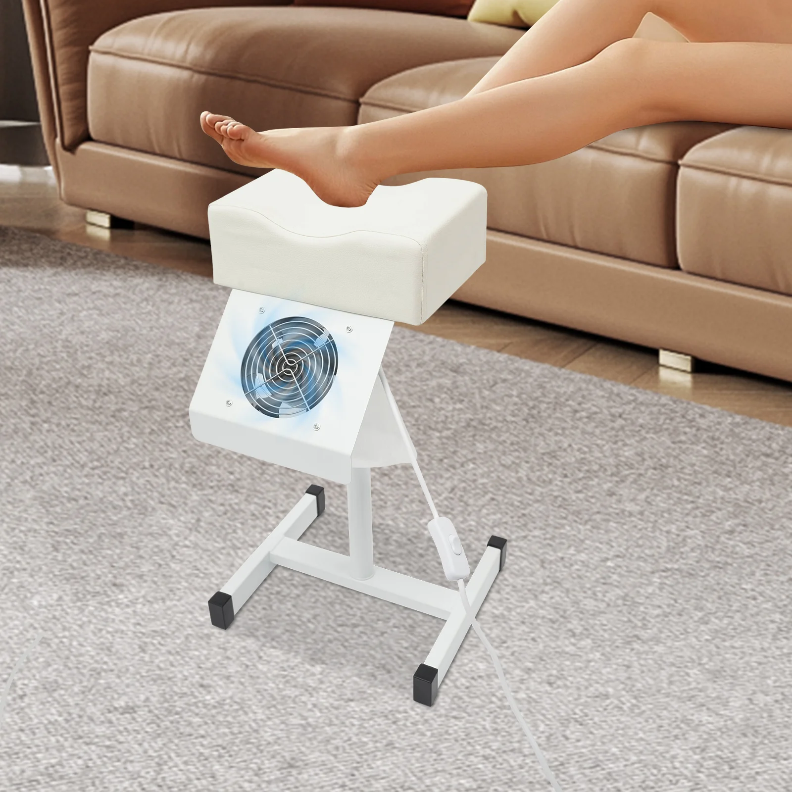 Tabouret de pédicure professionnel, chaise de manucure réglable en hauteur, pour Salon de beauté, Spa, repose-pieds, banc à ongles avec ventilateur de nettoyage de la poussière
