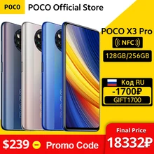 Global Version POCO X3 Pro 128GB / 256GB Snapdragon 860 Smartphone NFC 6.67” 120Hz DotDisplay 5160mAh 33W Charge Quad Camera