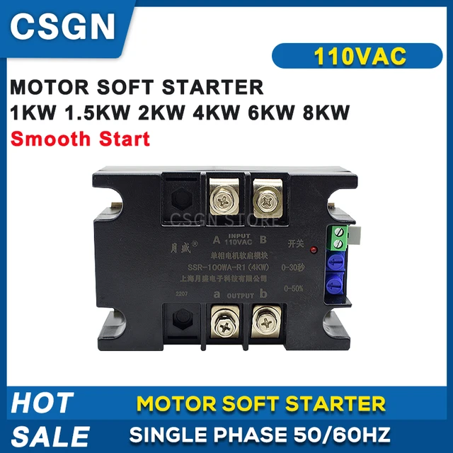 Soft Start Single Phase 110V Motor Soft Starter Module 110V 2KW 4KW 6KW 8KW  For Water