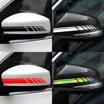 Adesivi per specchietti retrovisori per auto modificati elasticizzati per la pioggia, decorazione per personalità, graffi a specchio incollati, adesivi riflettenti per auto