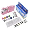 Mini Portable Handheld Sewing Machine Stitch Sew Needlework Cordless Clothes Fabrics Electric Sewing Machine With Kit Accessorie 3