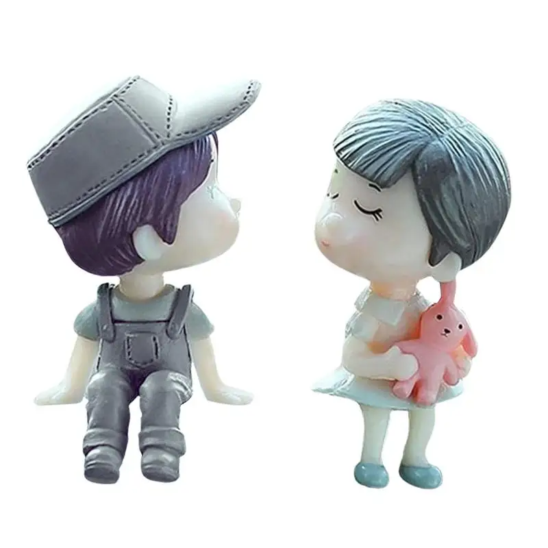 

Парные милые украшения для автомобиля, резиновые парные милые украшения, поцелуй мальчика и девочки, украшения для автомобиля, искусственная кожа для женщин