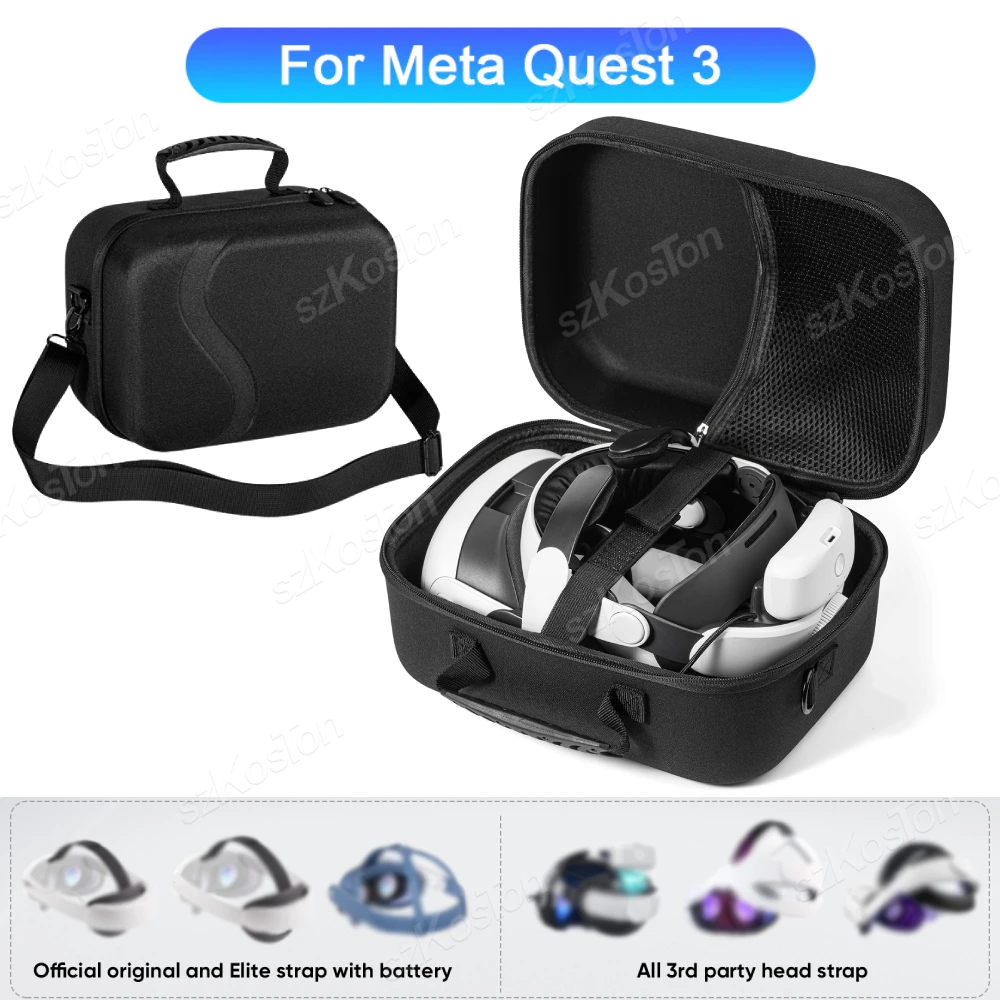 Per Meta Quest 3 M3/Pro Vr Custodia Per Il Trasporto Elite Strap Storage Box Borsa A Tracolla Portatile Per Accessori Meta Quest 3