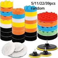 5/11/22/39 pcs Car Polishing Sponge Pads Kit Foam Pad Buffer Kit Polishing Removes Scratches polishing pad  car polisher 1