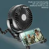 New 5200 mah multi-functional stroller Mini fan Portable USB charging small fan Mobile phone seat outdoor handheld Octopus fan 3
