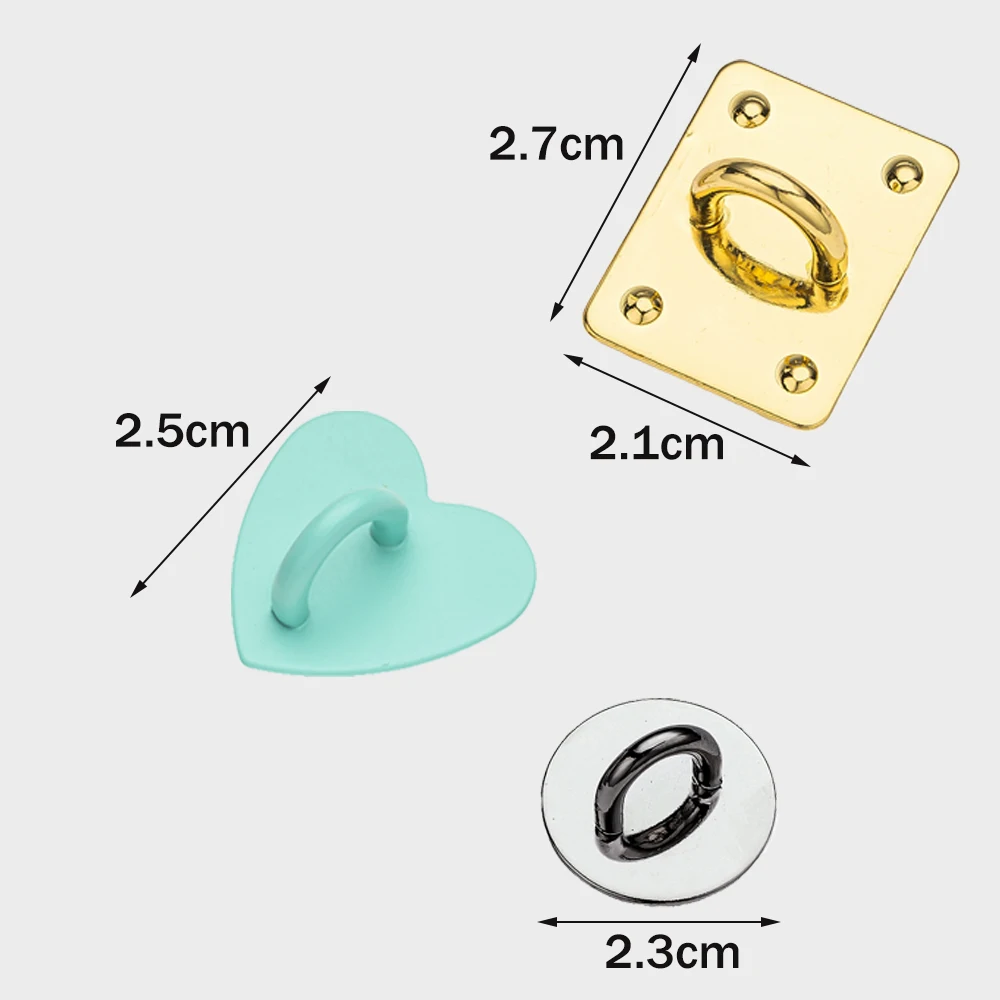 Set of 5 Heart-Shaped Phone Charm Hooks for DIY Phone Cases and Jewelry-Making