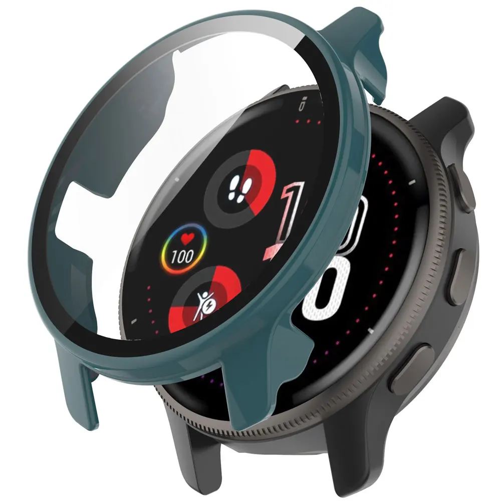 Premium Glass Screen Protector Case for Smart Watches - Hard Shell Cover for Enhanced Durability