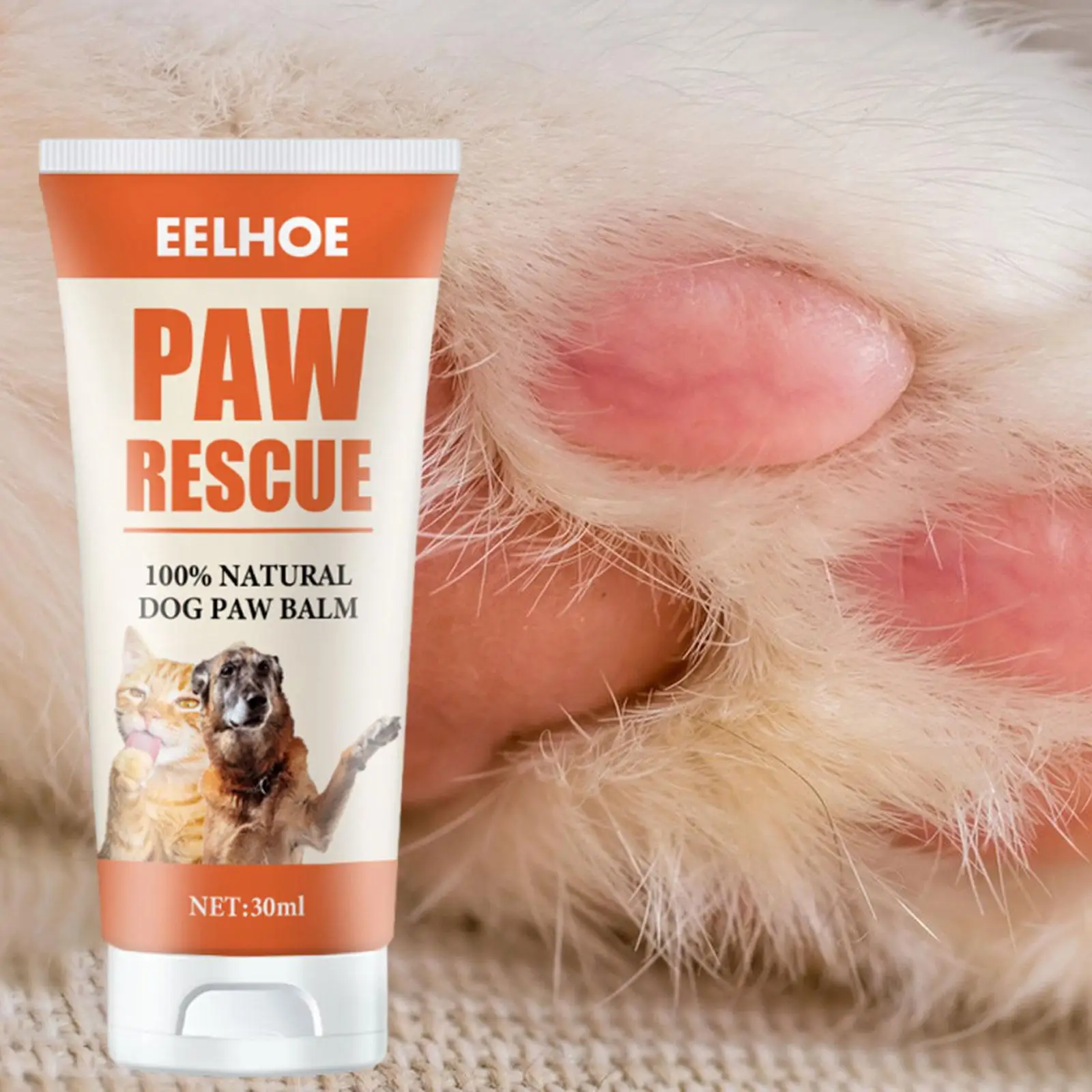 Pets Paw Cream Moisturizer 30G Repairs Dry and Cracked Paws Effective Soothing Dogs Claw Care Cream for All Seasons Cat Paws