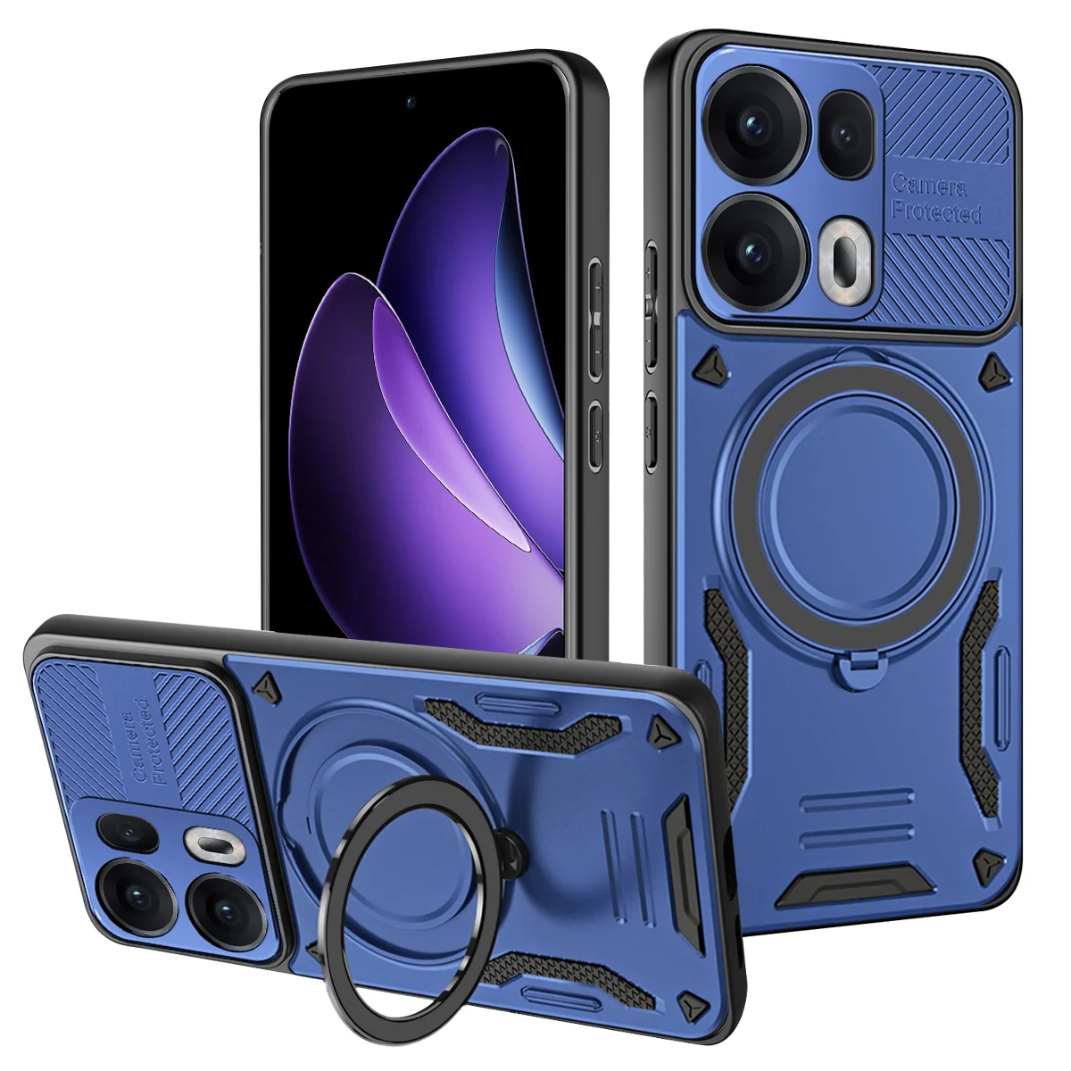 360° Metal Magnetic Rotating Ring Holder Phone Case Protector