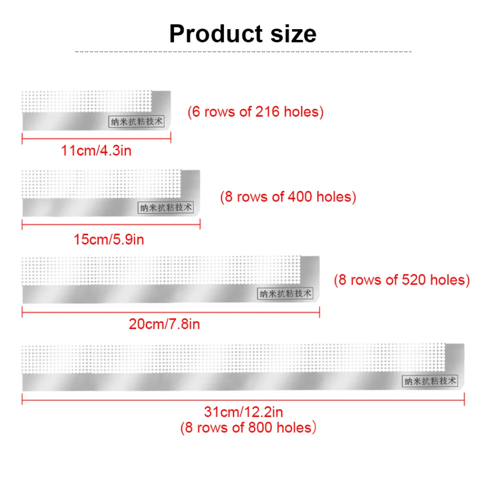 Description Picture 3 of itemDIY Diamond Painting Cross Stitch Tools Net Ruler Drilling Ruler Solid Color Stainless Steel Diamond Embroidery Painting Ruler