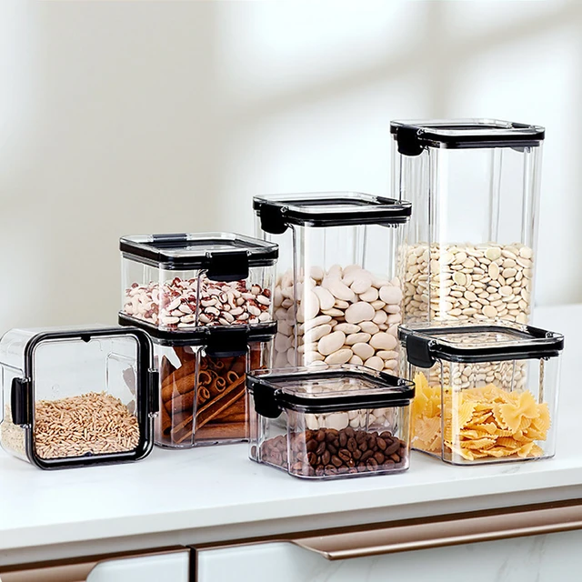 Hanging Sealed Food Storage Container  Kitchen Cabinet Organizer Containers  - Food - Aliexpress