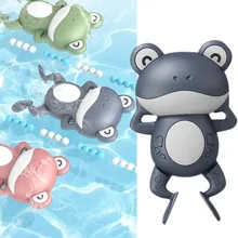 

3 Colors Frog Baby Bath Toys For Toddlers Clockwork Bath Toy Kids Swimming Water Toy
