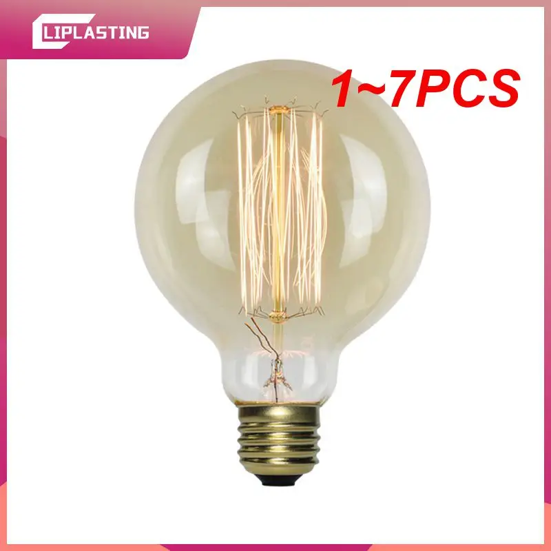 

Лампа накаливания E27 40 Вт 60 Вт 80 Вт 220 В C35 ST64 T45 BT53 A60 G80 G95 G125, 1 ~ 7 шт.