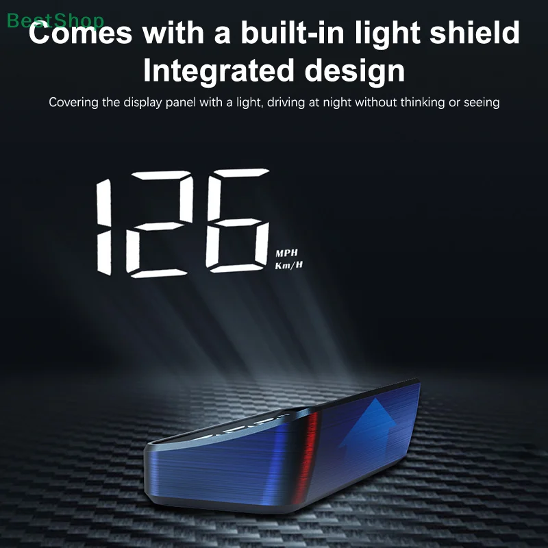 Tachimetro per auto HUD GPS Head Up Display Misuratore di velocità digitale Proiettore per parabrezza per veicoli Camion Accessori elettronici per auto - Image 3
