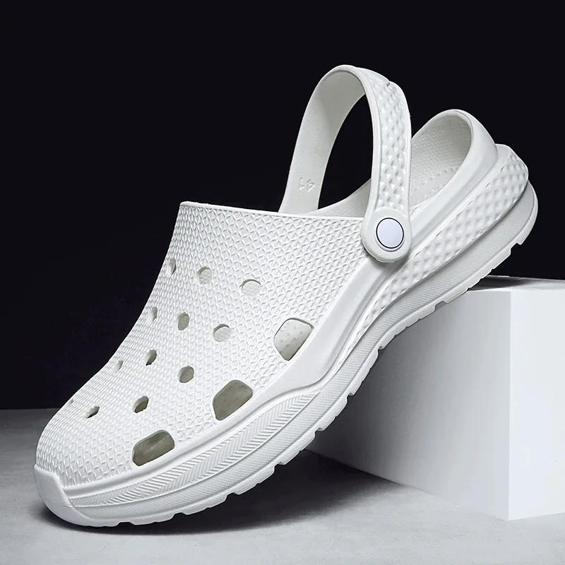 

Half Slippers Outdoor Thick Bottom Men's Sandals Summer Non-slip Breathable Sandals Soft Bottom Sports Beach Shoes Size 39-44