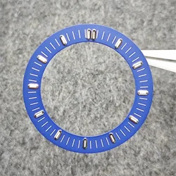 Enhanced Luminous Green Skeleton Watch Dial for Mechanical Timepieces (Blue)