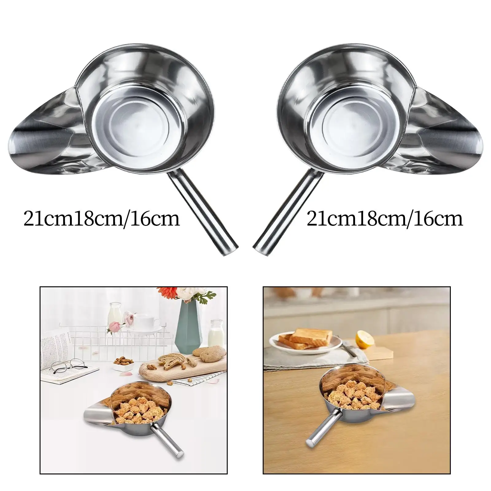 Stainless Steel French Fry Scoop Kitchen Gadgets French Fry Bagger Scoop for Coffee Beans Ice Chips Food Snacks Dry Goods Stainless Steel French Fry Scoop Kitchen Gadgets French Fry Bagger Scoop for Coffee Beans Ice Chips Food Snacks Dry Goods
