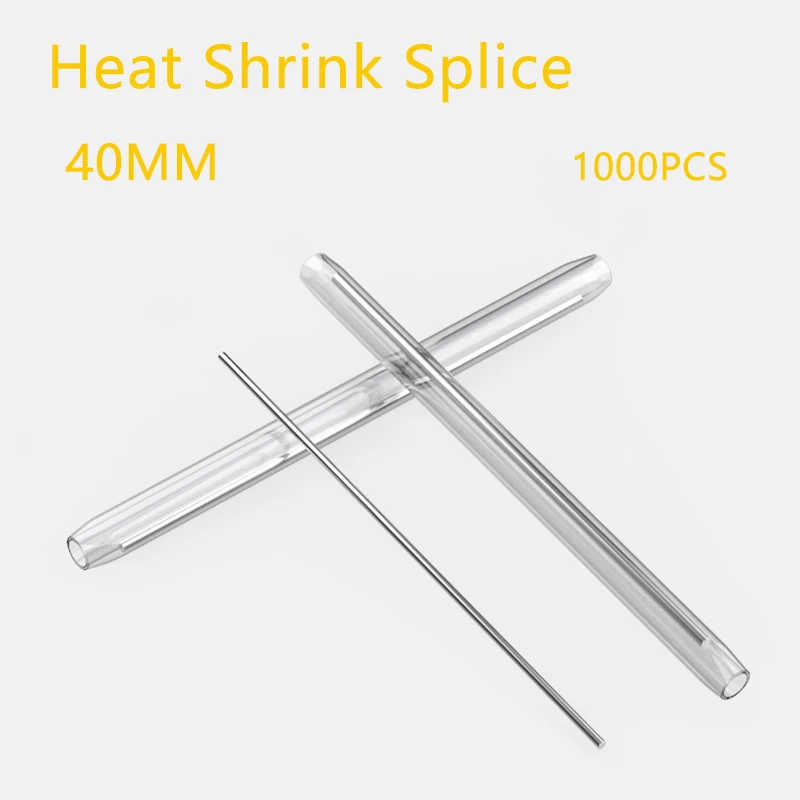 

1000pcs/lot 40mm Heat Shrink Splice Protector Fiber Cable Protection Sleeves