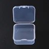 4.5cm Square Mini Transparent Plastic Box Swimming Nose Clip Earplugs Storage Case 2