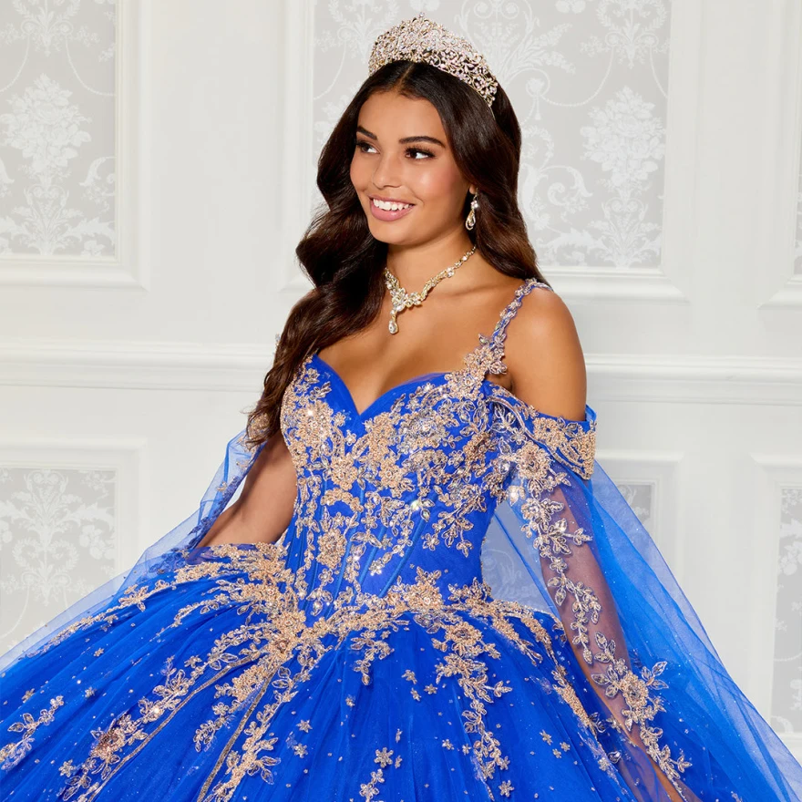 Lorencia Royal Blue Quinceanera Dresses 2023 Beaded Sequined Lace Appliques Sweet 16 Dress Ball Gown vestidos de 15 años YQD33