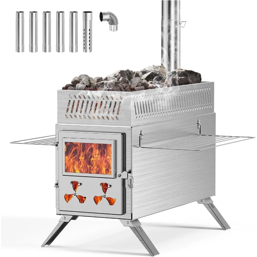 Portable 2 in 1 Wood Burning Sauna Stove