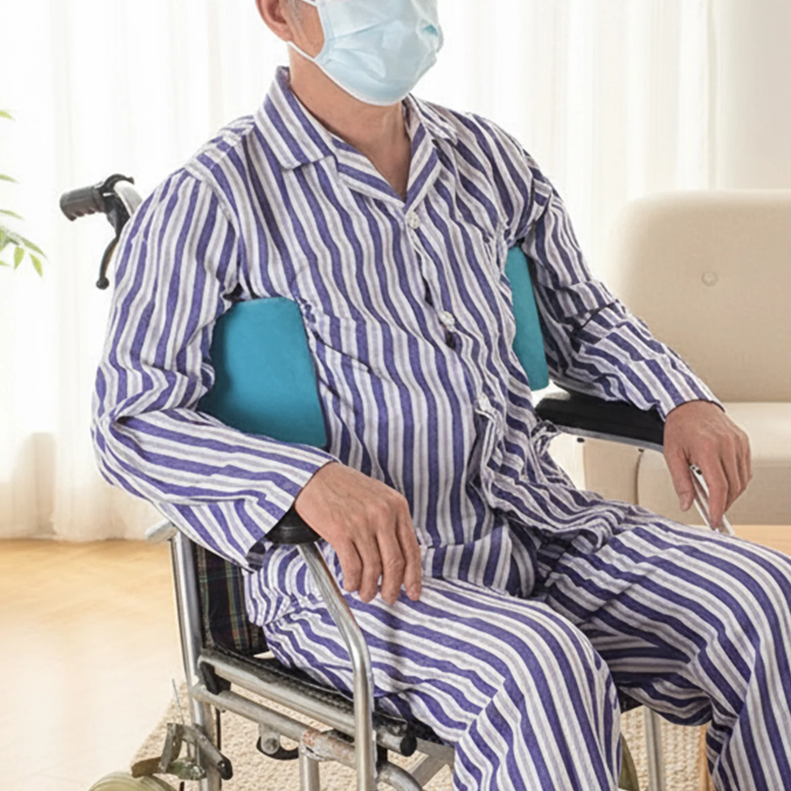 Wheelchair Lateral Support Cushion Adjustable Wheel Chair Positioning Backrest Wheelchair Back Support Pad for Elderly