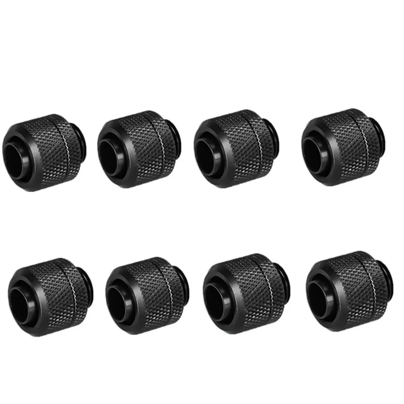 Kit de Encaixe de Tubo Macio para Tubulação Conector de Compressão Manual Preto e Prata 10 mm 13 mm 10 mm 16 mm 8