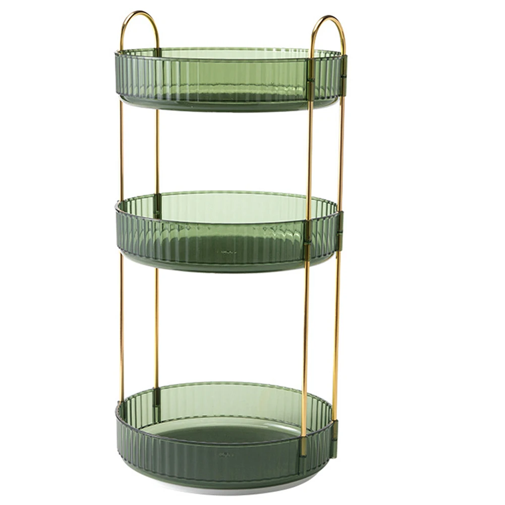 360 Degree Rotating Cosmetic Storage Rack Detachable Perfume Holder Rack Light Luxury Versatile for Dressing Table Washing Table 4