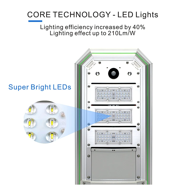 최신 제품 알루미늄 케이스 방수 야외 조명, Ip65 30w 통합 일체형 Led 태양 거리 조명