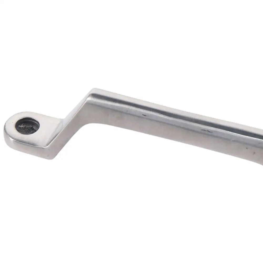 Description Picture 6 of itemStainless Steels Industrial Equipment Handles Flush Flat Base Solid Door Handle Silver 120mm Hole Center Cabinet Knoks