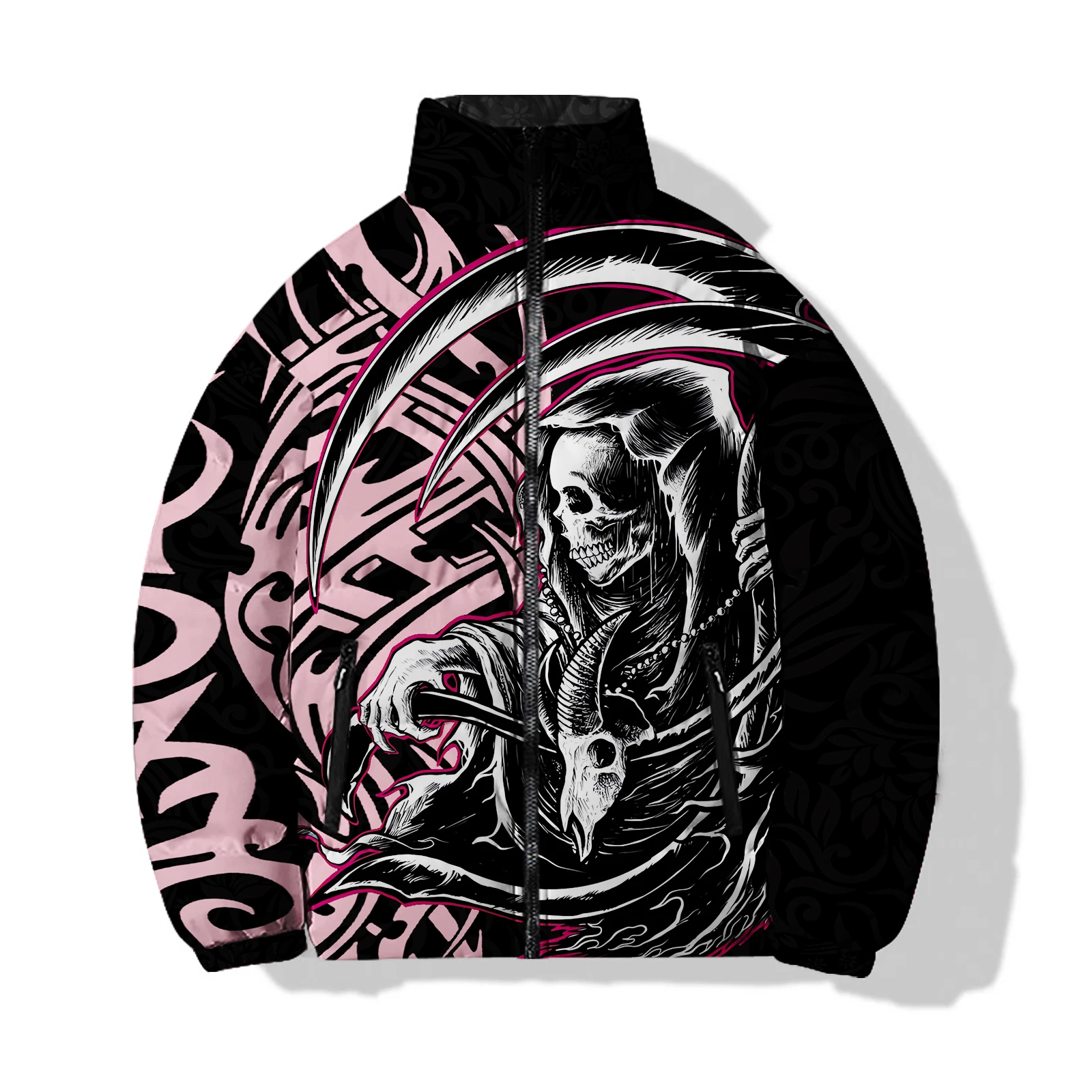 thumbnail image 1 of Chaquetas de hombre con estampados de personajes personalizados de moda Abrigos de hombre modernos y versátiles Abrigo de invierno cómodo y cálido para hombre, 1 of 4
