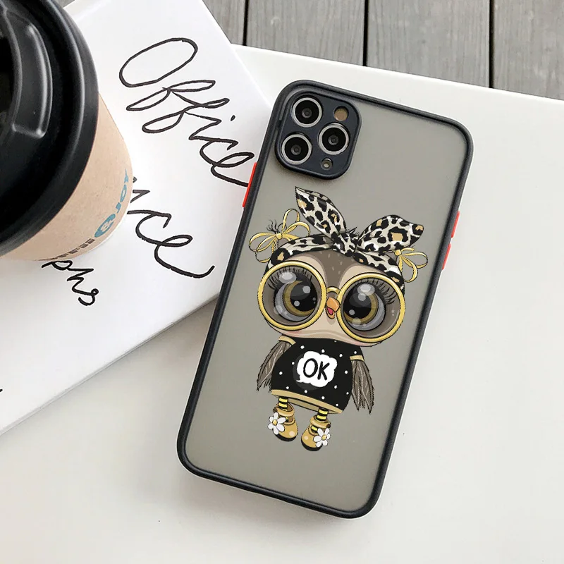 Adorable Owl Design Shockproof Phone Case - Stylish & Protective Cover