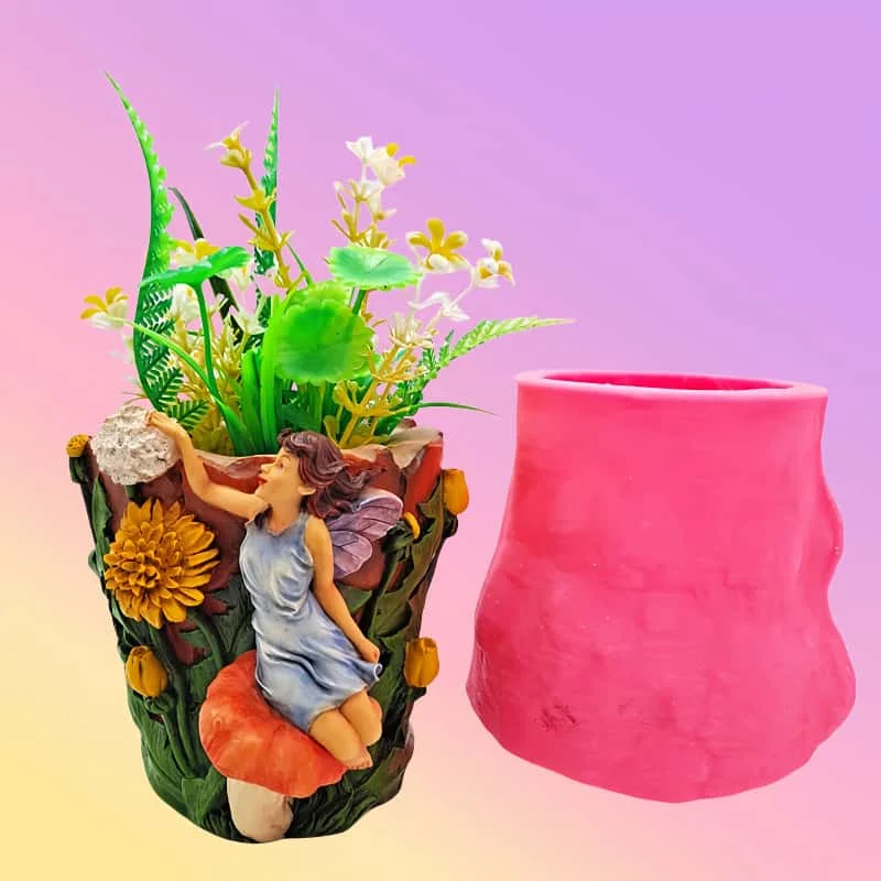 FlowerFairyFlowerPotSiliconeMoldFlipGypsumResinConcreteDroppingGlueDIYHandmadeCraftsGardenDecoration-AliExpress15