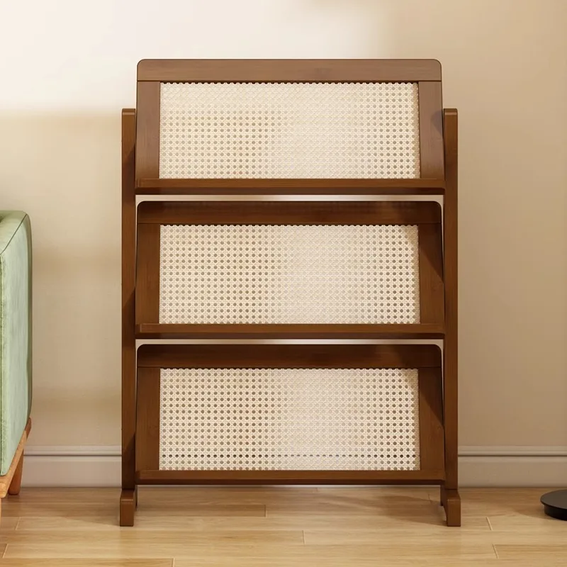 Multi-Layer Office Bookshelf Space-Saving Magazine Rack Home Display Organizer Kids Picture Book Storage Furniture Estante FYMR