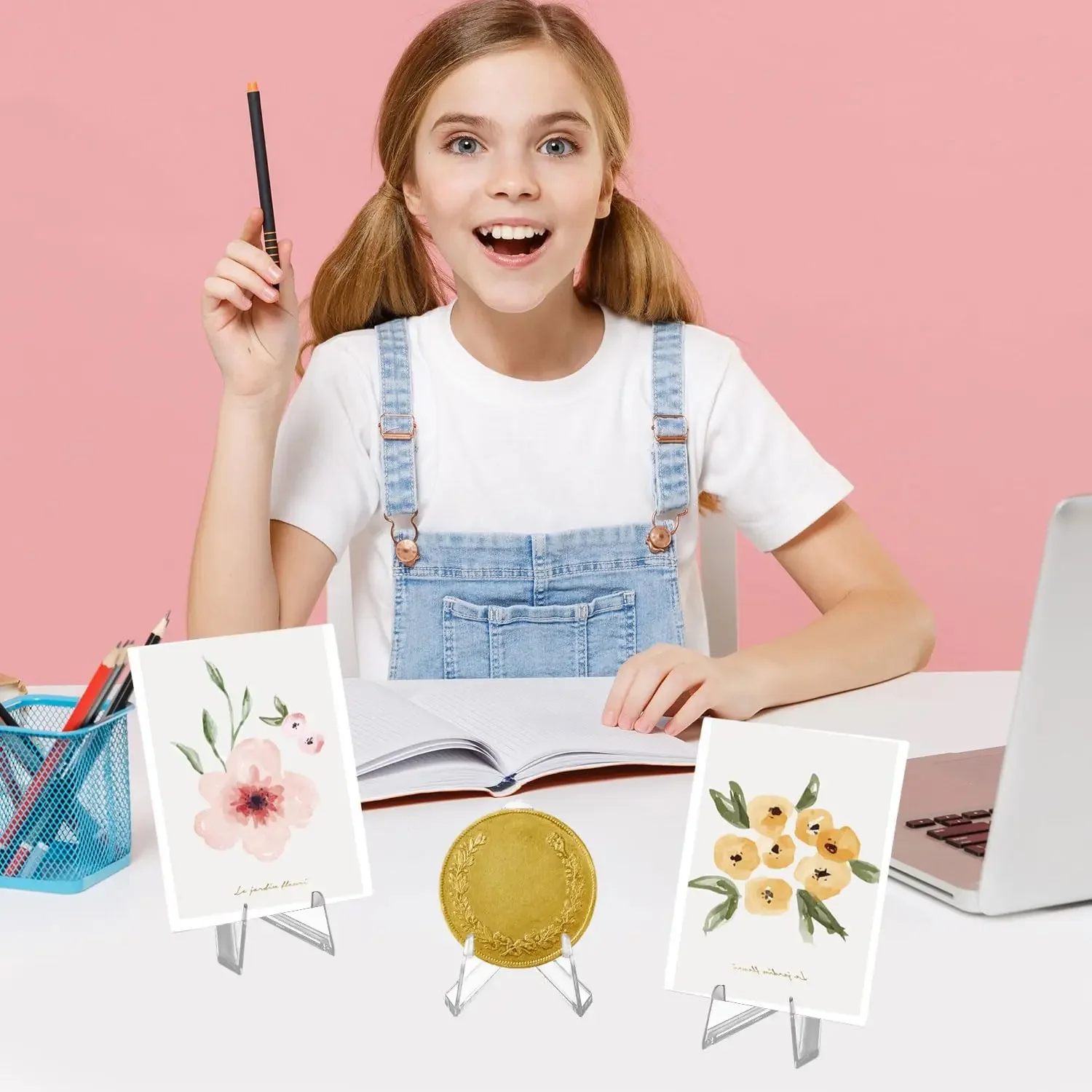 Description Picture 5 of item30/1pcs Transparent Acrylic Coin Display Stand Holders Small Easel Rack Card Commemorative Challenge Coin Capsule Holder Support