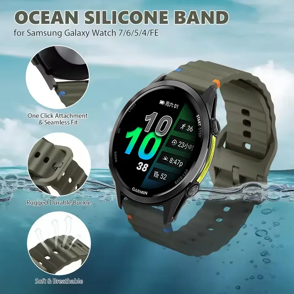 Sports Silicone Watch Strap - Versatile and Durable Wristband