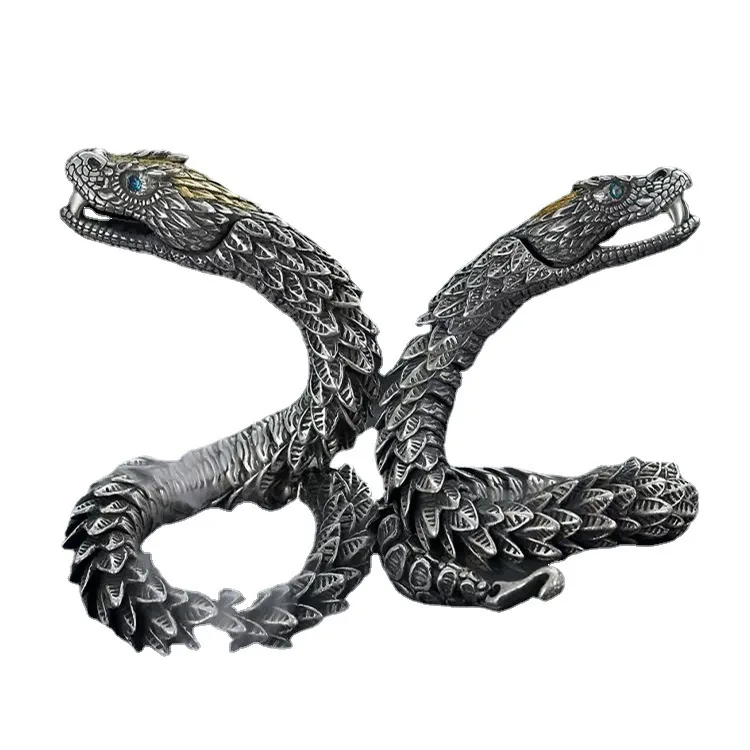 Vintage Fashion Personality Snake Bracelet Hip-hop Punk Open Bracelet Banquet Jewelry Accessories Gift