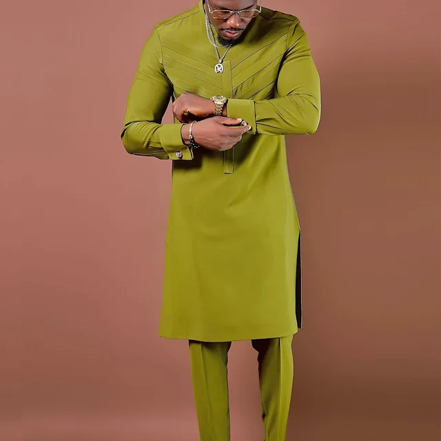 Aminu Crewneck Long Sleeves Paneled Shirts - Image 5