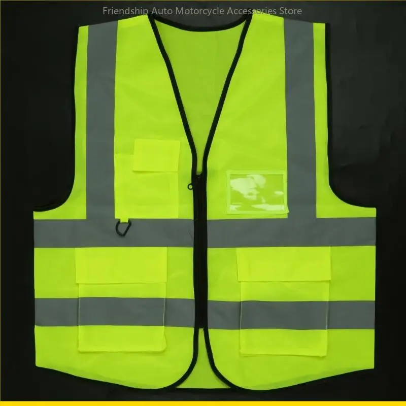 SZCH Yellow Reflective Vest Lightweight and Breathable High Visibility Vest Be Seen & Stay Safe in Low Light Conditions