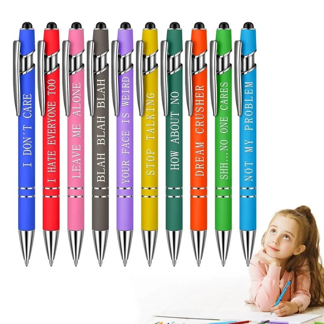 Funny Pens Novelty Pens With Screen Touch Motivational Pens Set