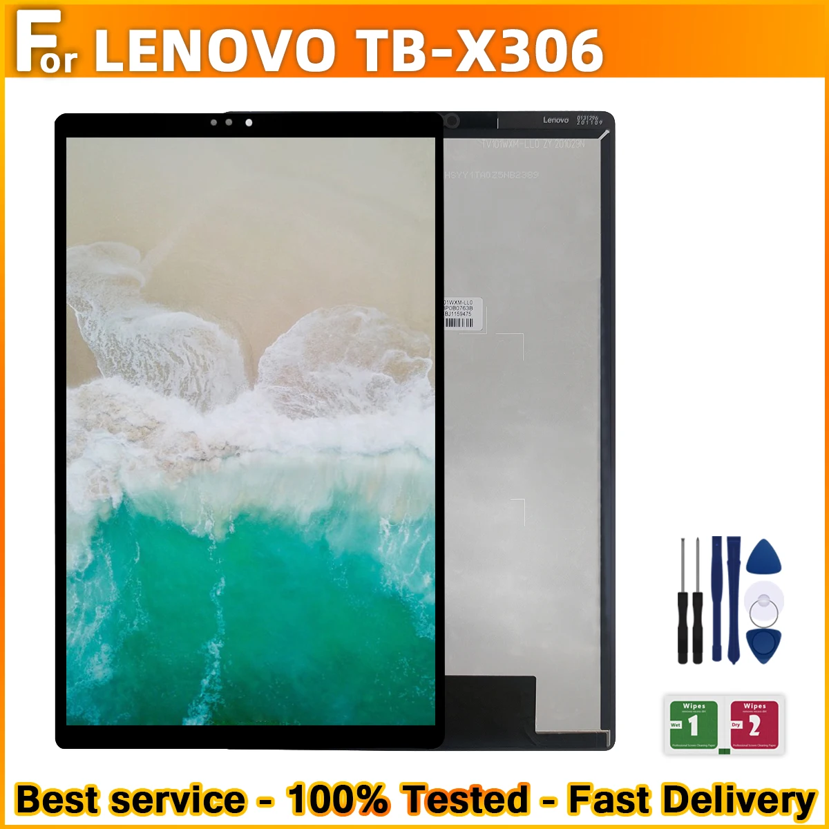 Lenovo Tab M10 HD (2nd Gen) Display and Touch Screen Replacement  TB-X306F/X306X - Touch LCD Baba