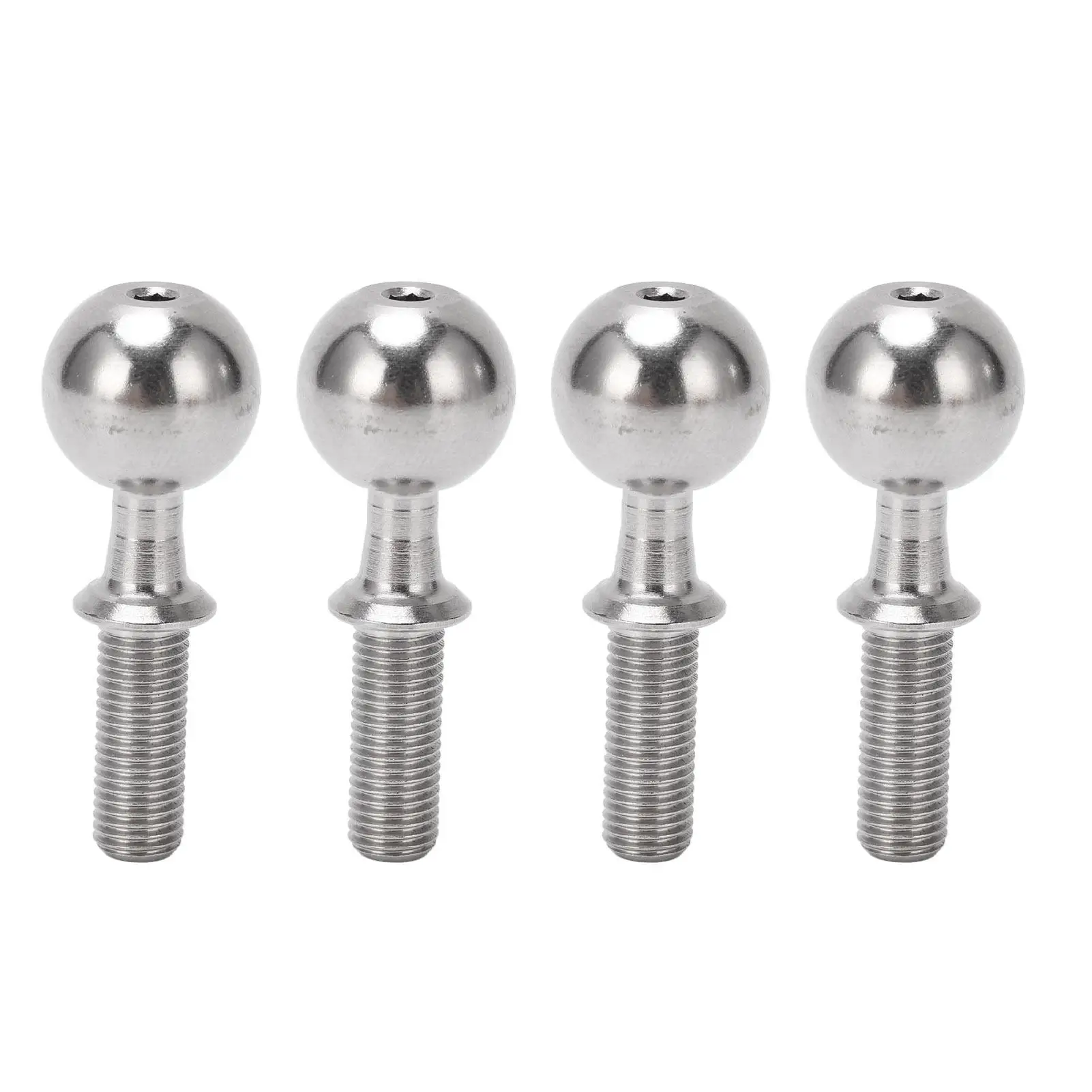 Stainless Steel Ball Head Screw Pivot Ball Wear Resistant Delicate Appearance for 1 /7 for 1 /8 RC Cars