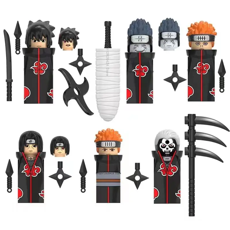 8/32 Pçs/set Naruto Sasuke Kakashi Akatsuki Blocos De Tijolos Para  Construção De Corpo Inteiro Anime Dos Desenhos Animados Conjunto De Mini  Figuras De Ação Brinquedos Infantis - Blocos Montáveis - AliExpress