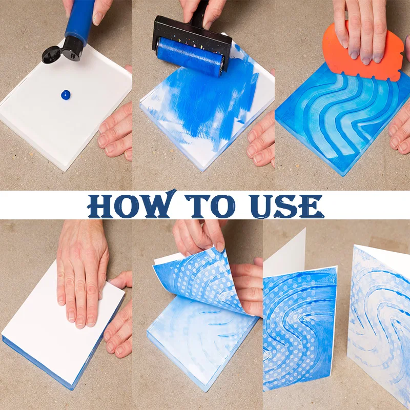 Gel-Druckplatte Wiederverwendbar - Für Künstler Und Bastler