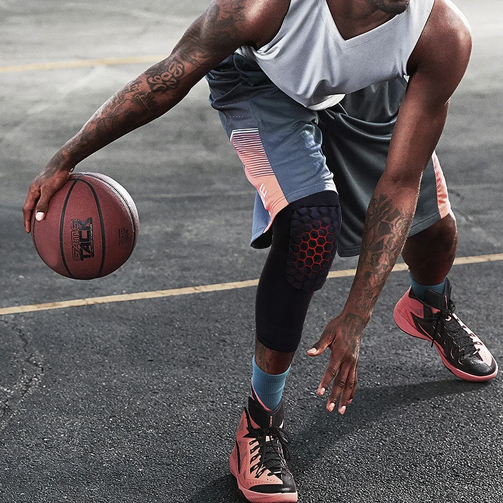 Knee pad Knee support Knee support sleeve Knee brace Knee wraps Knee patch BraceTop 1 PC Honeycomb Knee Pads Strengthen Kneepad Crashproof Antislip Basketball Leg Knee Sleeve Protective Pad Support Guard