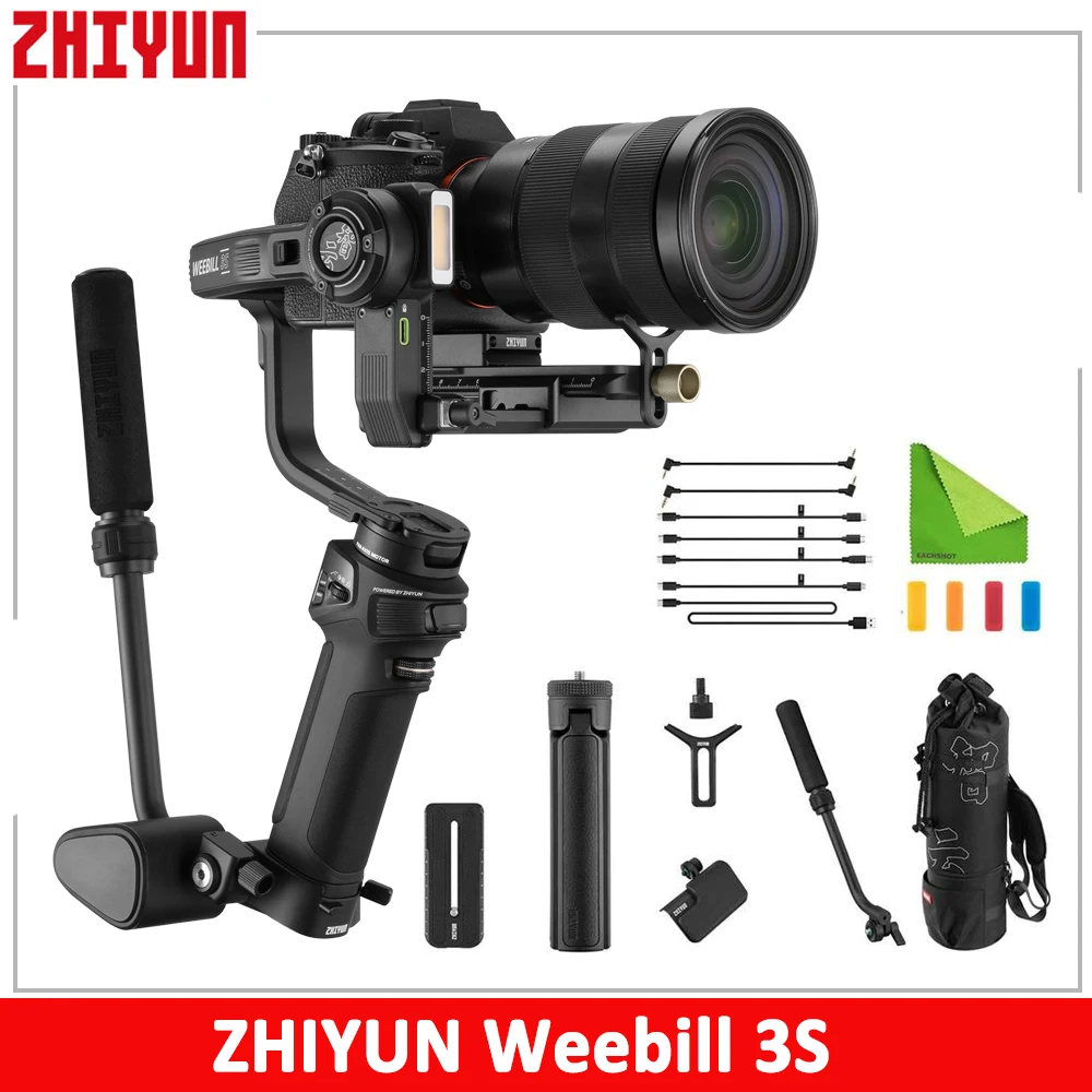 

ZHIYUN Weebill 3S Camera Stabilizer 3-Axis Handheld Gimbal for DSLR Mirrorless Cameras for Sony Canon Panasonic Nikon