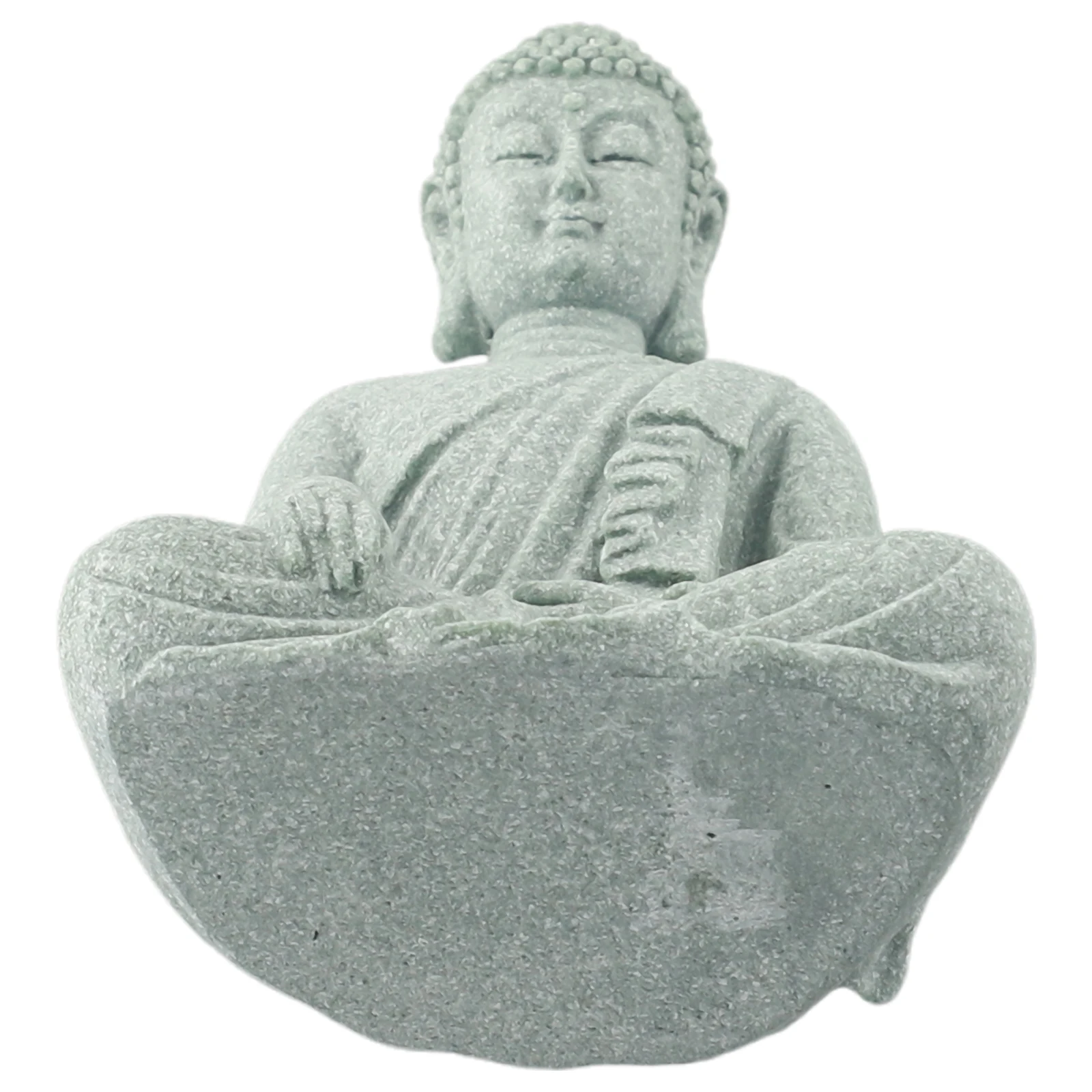 Gartendekoration Sitzender Buddha Harzstein Zen-Effekt Outdoor Indoor Statue Buddhistischer Garten Aquarium Dekoration Sitzender Buddha – Detail 10