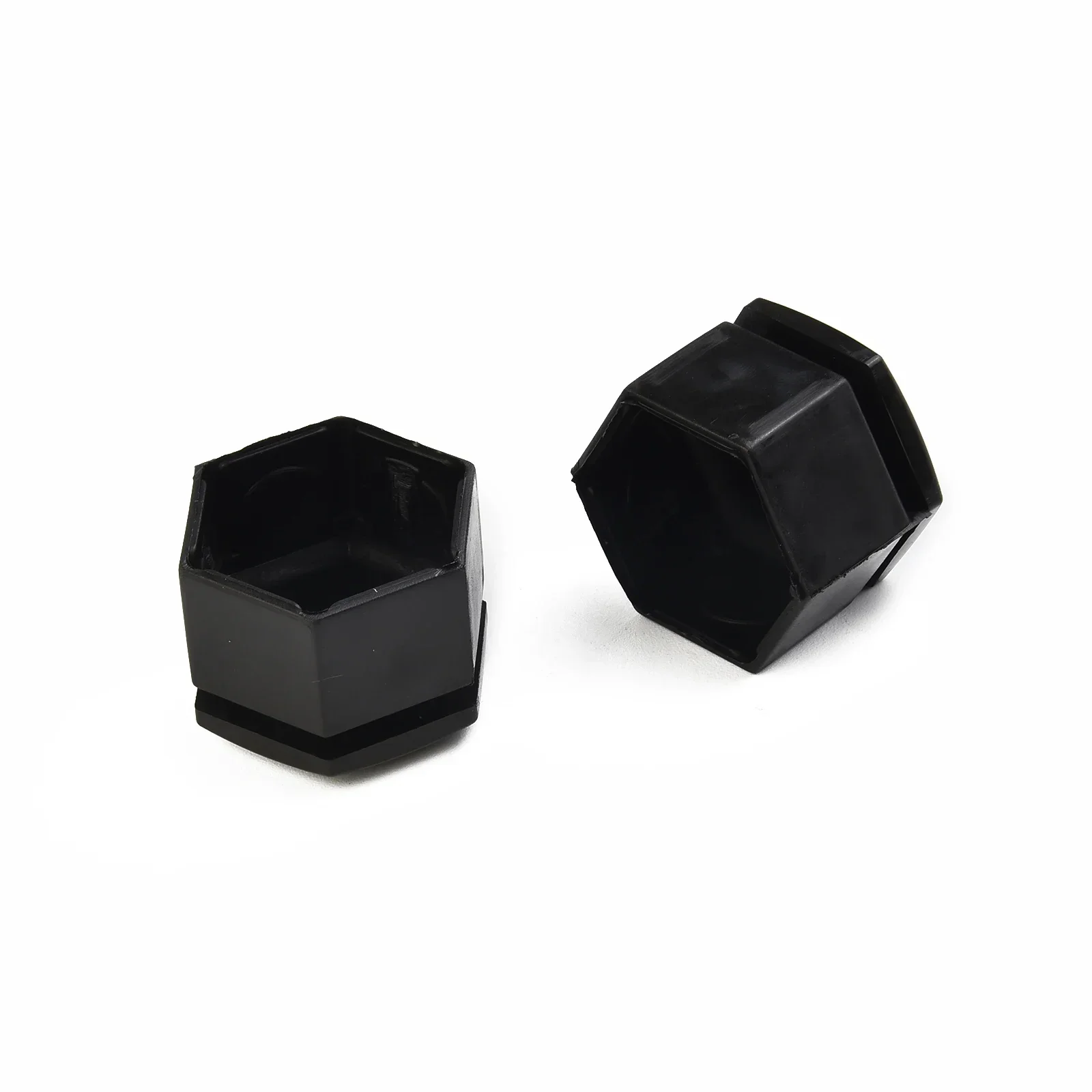 Wheel Covers Nut Bolt Covers ABS Plastic Internal Diameter 22mm Polished Black Replacement 20pcs Wheel Hexagon 22mm