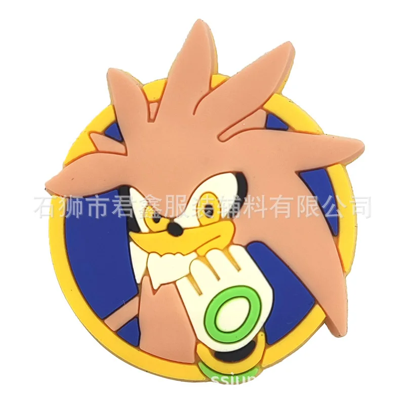 thumbnail image 1 of Figura de acción de Sonic Knuckles Shadow Tails Anime periférico zapatilla decoración PVC hebilla de zapato juguetes para niños accesorios regalos, 1 of 5